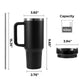 Pink to Gold 40oz Glow in the Dark Stainless Steel Tumbler with Handle