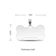 Bone Stainless Steel Dog Tag for Laser Engraving (10pcs)