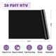 10 * 6Ft Black 3D Puff Vinyl Heat Transfer Vinyl Roll