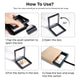 Black Floating Frame with Kraft Box (10pcs) 2.75