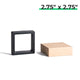 Black Floating Frame with Kraft Box (10pcs) 2.75