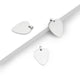 Stainless Steel Guitar Pick Pendants (10pcs)