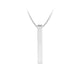 Black Stainless Steel Vertical Bar Necklace (6pcs)