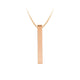 Black Stainless Steel Vertical Bar Necklace (6pcs)