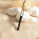 Black Stainless Steel Vertical Bar Necklace (6pcs)
