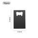 Silver Credit Card Bottle Opener (10pcs)