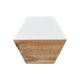 Hexagon White Marble and Wood Coasters (4pcs)