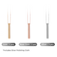 Black Stainless Steel Vertical Bar Necklace (6pcs)