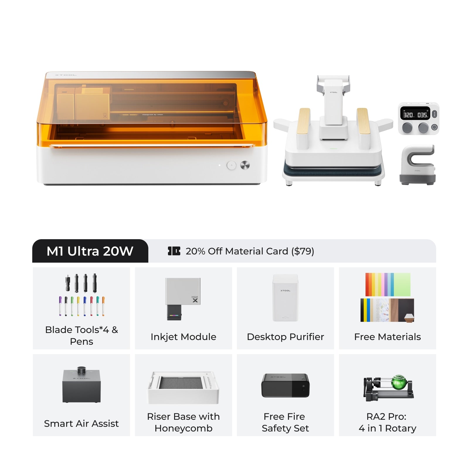 xTool M1 Ultra The World's First 4-in-1 Craft Machine