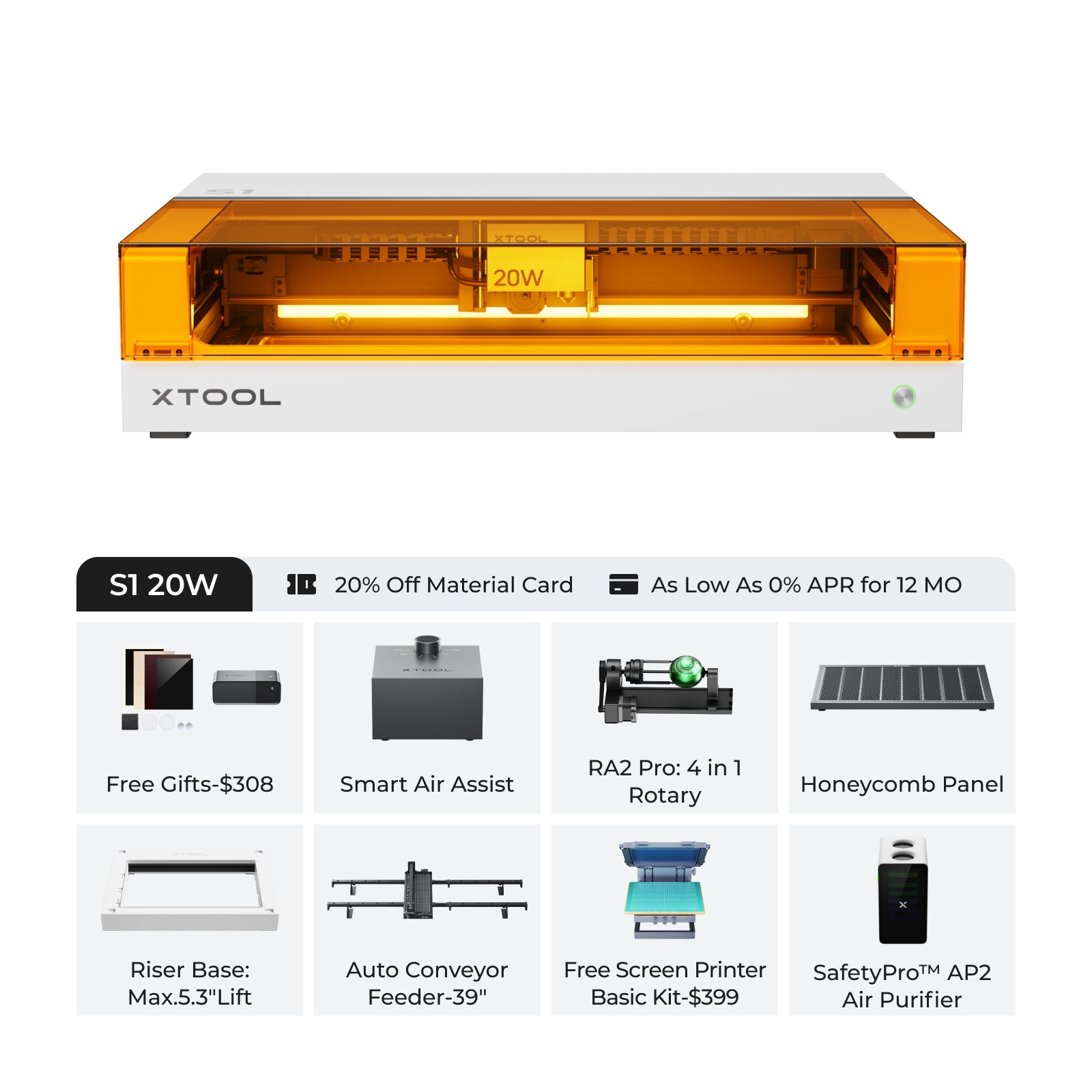 xTool S1 Enclosed Diode Laser Cutter