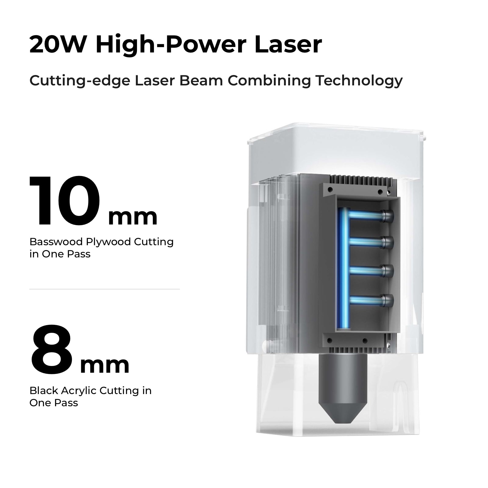 Machine de découpe et graveur laser de bureau xTool D1 Pro 2.0