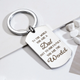 Stainless Steel Military Keychain (10pcs)