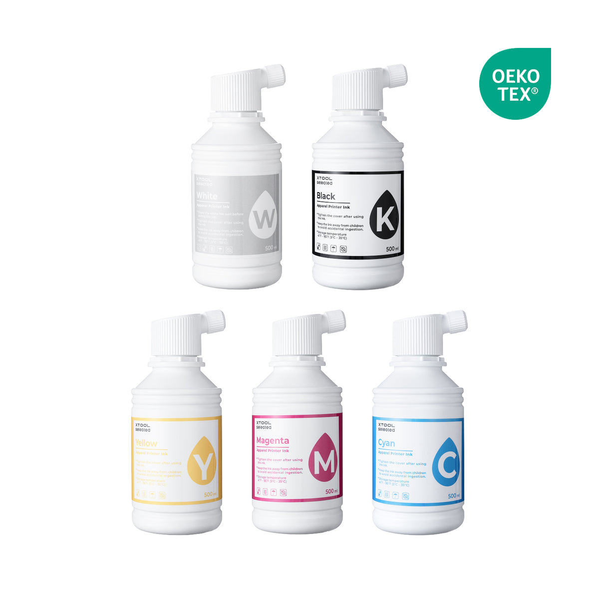 xTool Selected Apparel Printer Ink (500ml)