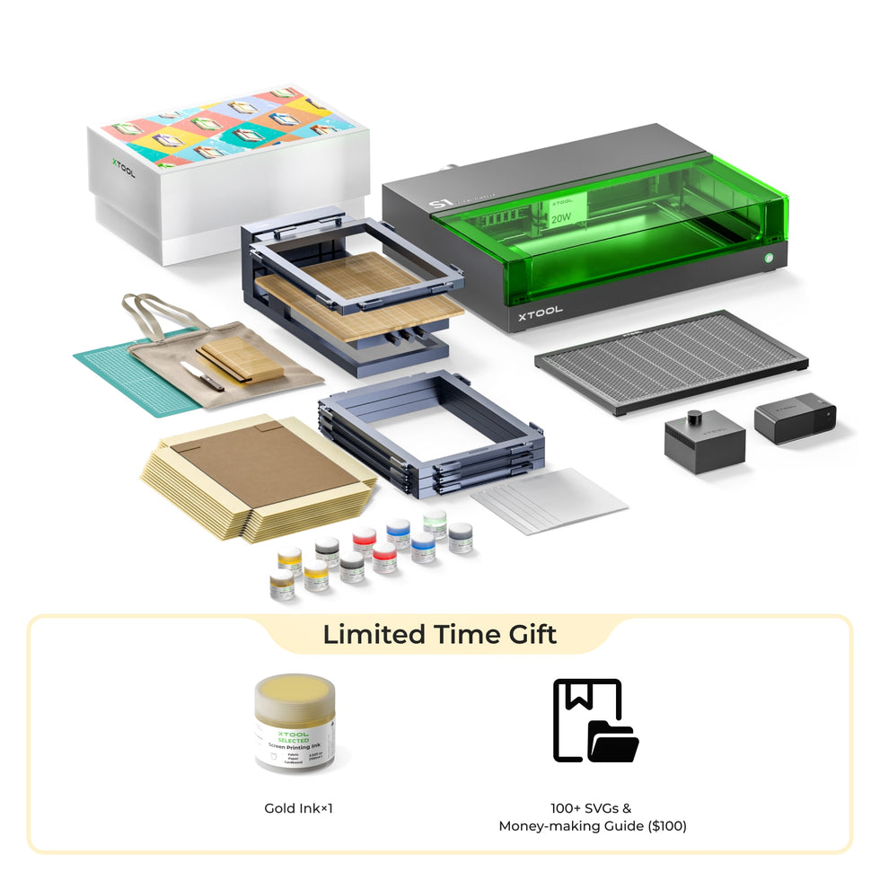 XTool Screen Printer: 1st Screen Printing Solution With Laser