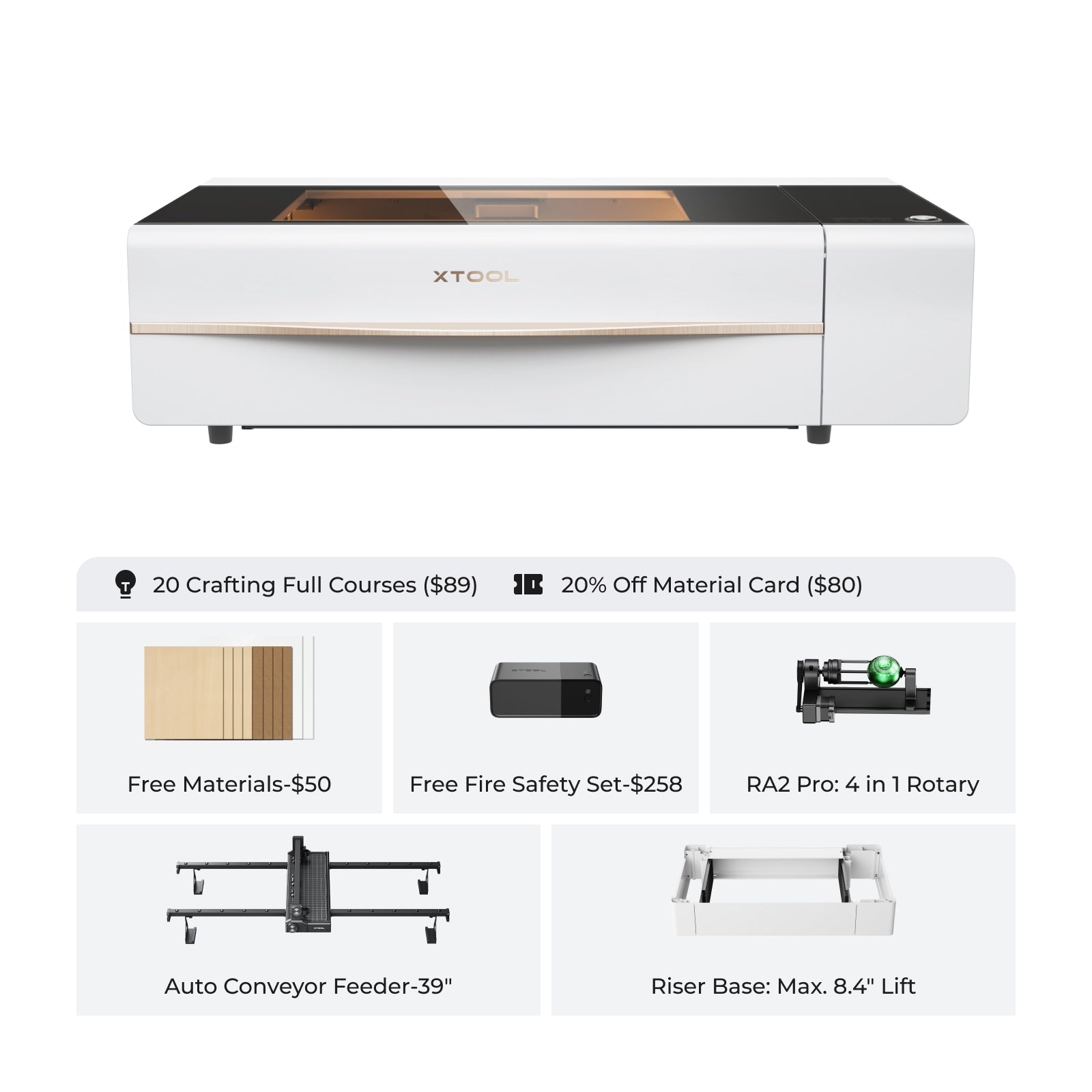 xTool P2 55W Desktop CO2 Laser Cutter