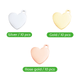 Heart-Shaped Pendant Electroplated Multicolor Pendant (30pcs)