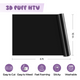 10 * 6Ft Black 3D Puff Vinyl Heat Transfer Vinyl Roll