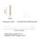 Black Stainless Steel Vertical Bar Necklace (6pcs)