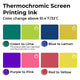 Thermochromic Screen Printing Ink Set (4 Colors)