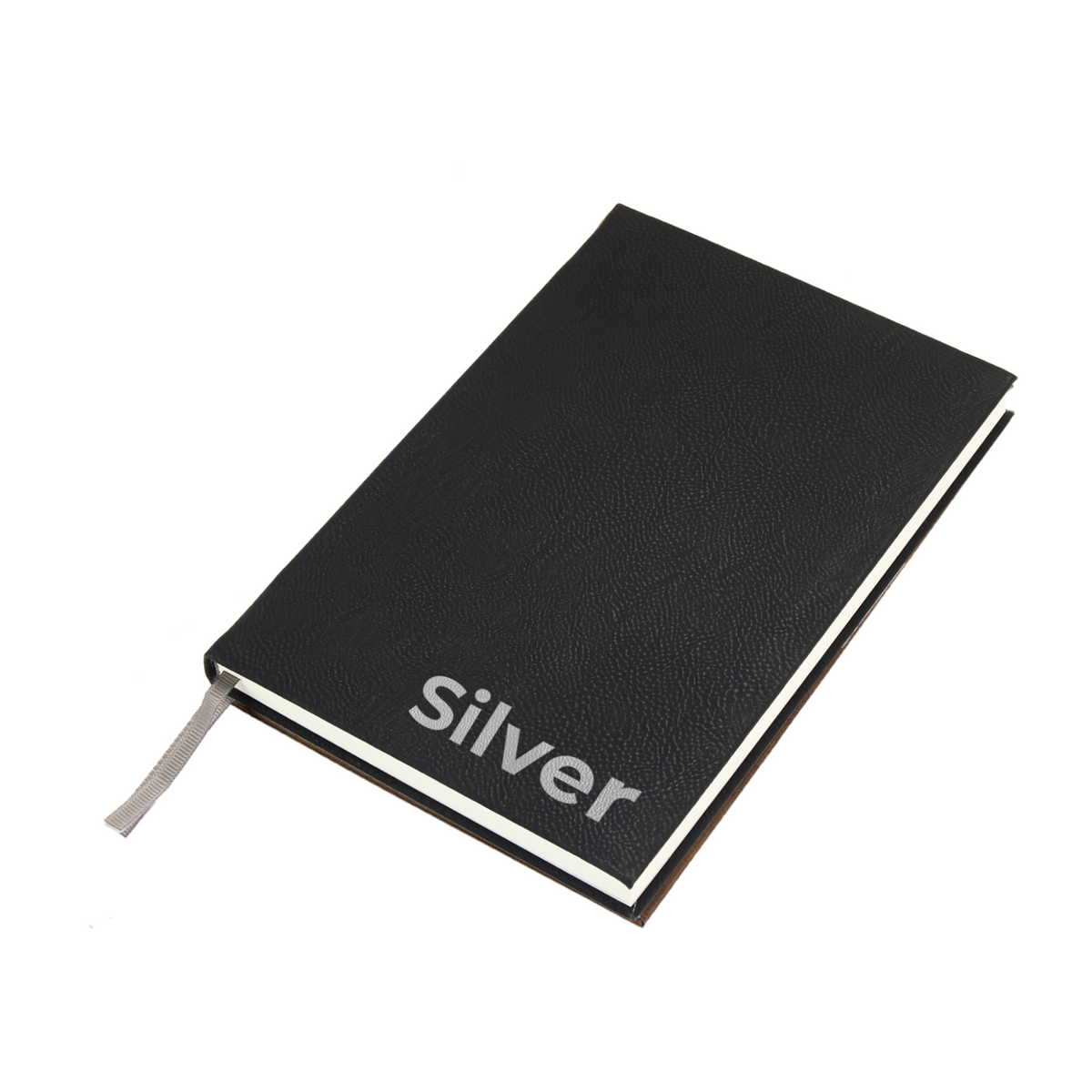 Black to Silver Laserable PU Notebook