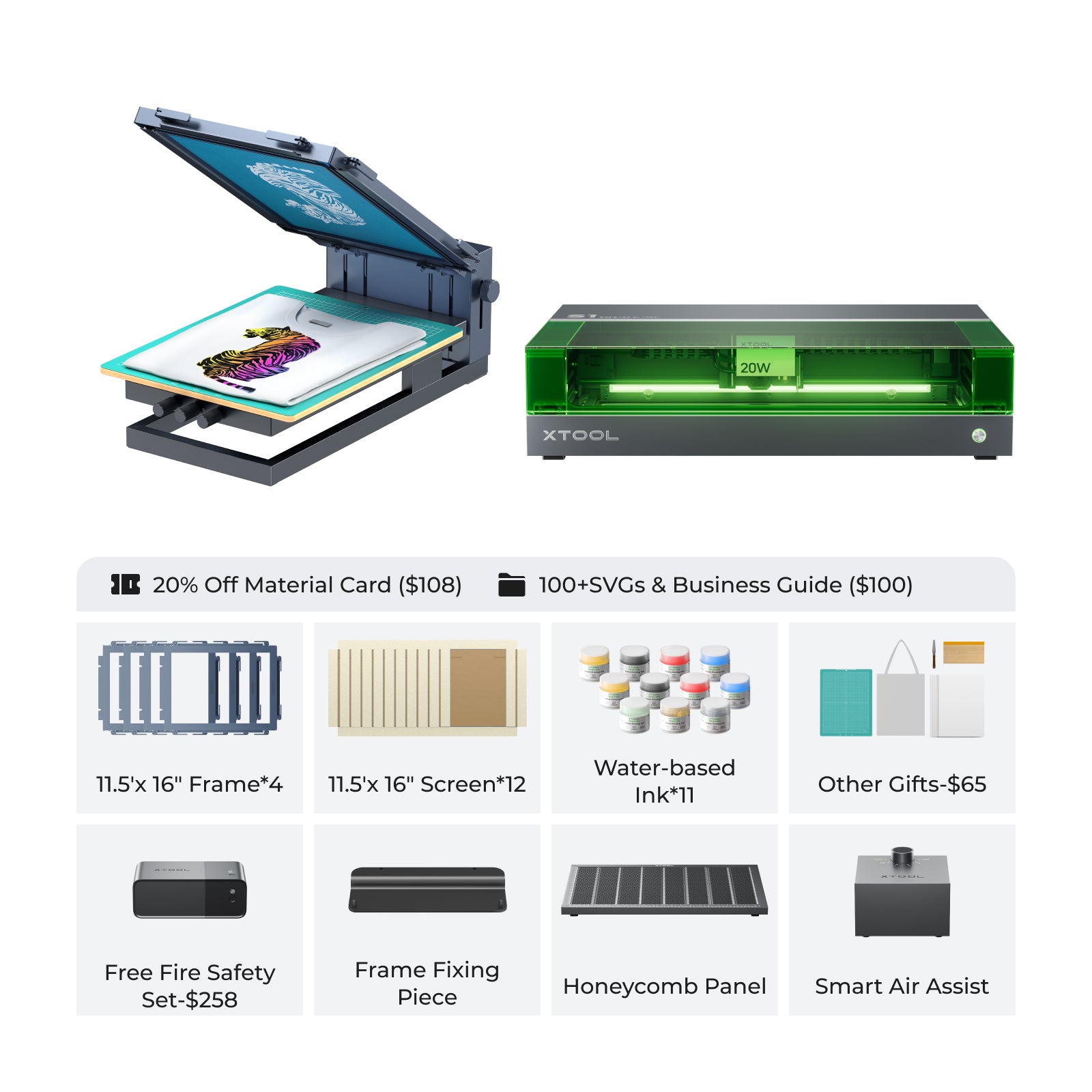 xTool Screen Printer: 1st Screen Printing Solution with Laser