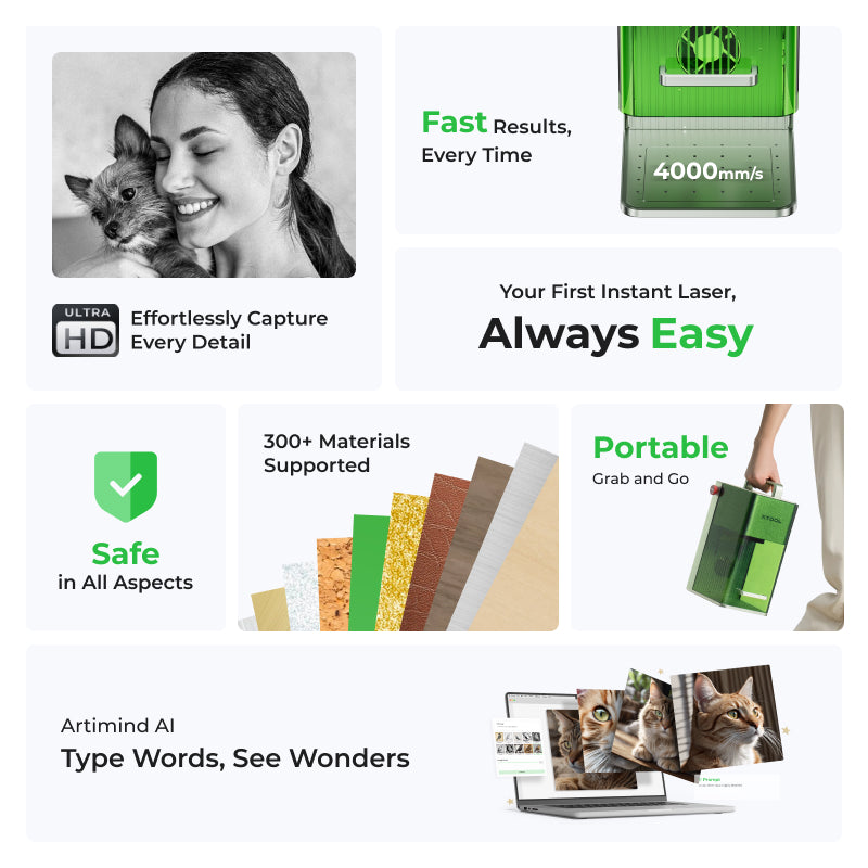 xTool F1: Fastest Portable Laser Engraver with  IR + Diode Laser