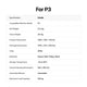 Support de travail mobile pour P3