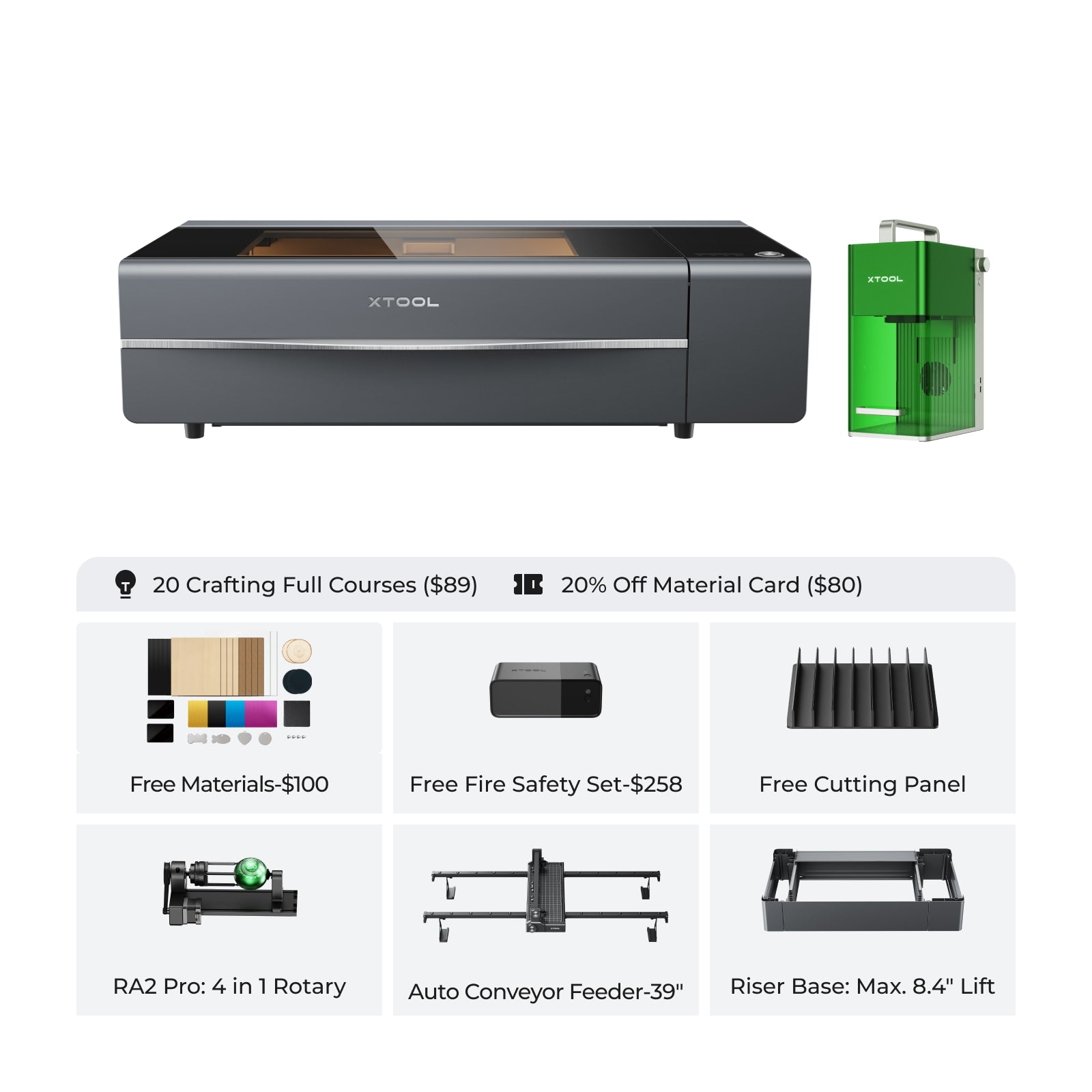 xTool P2 55W Desktop CO2 Laser Cutter