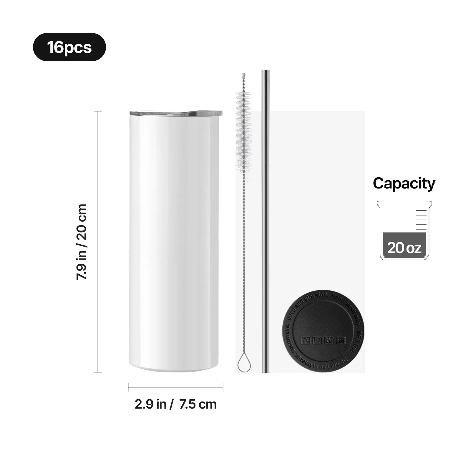 Blank sublimation tumblers 20oz 03