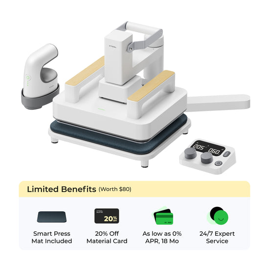 xTool Heat Press Machine for T-shirts, HTV, Sublimation and DTF Transfers