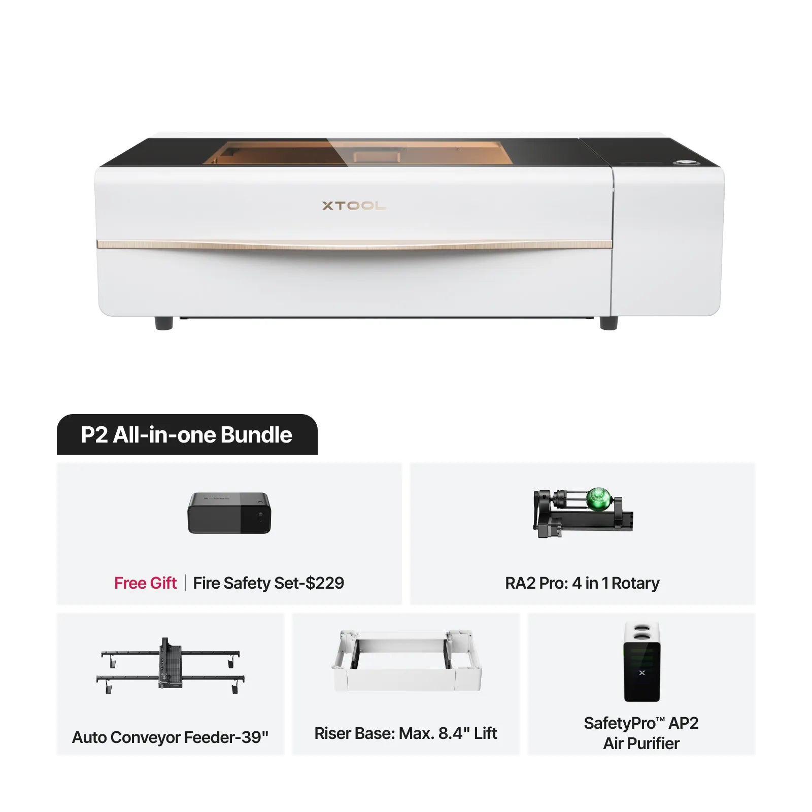 xTool P2S/P2 55W Desktop CO2 Laser Cutter