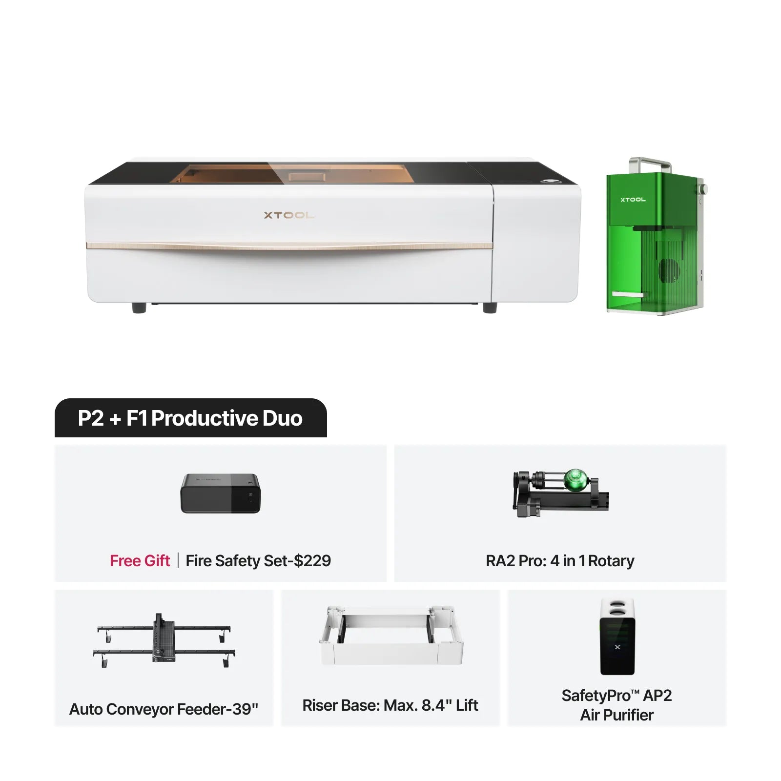 xTool P2S/P2 55W Desktop CO2 Laser Cutter