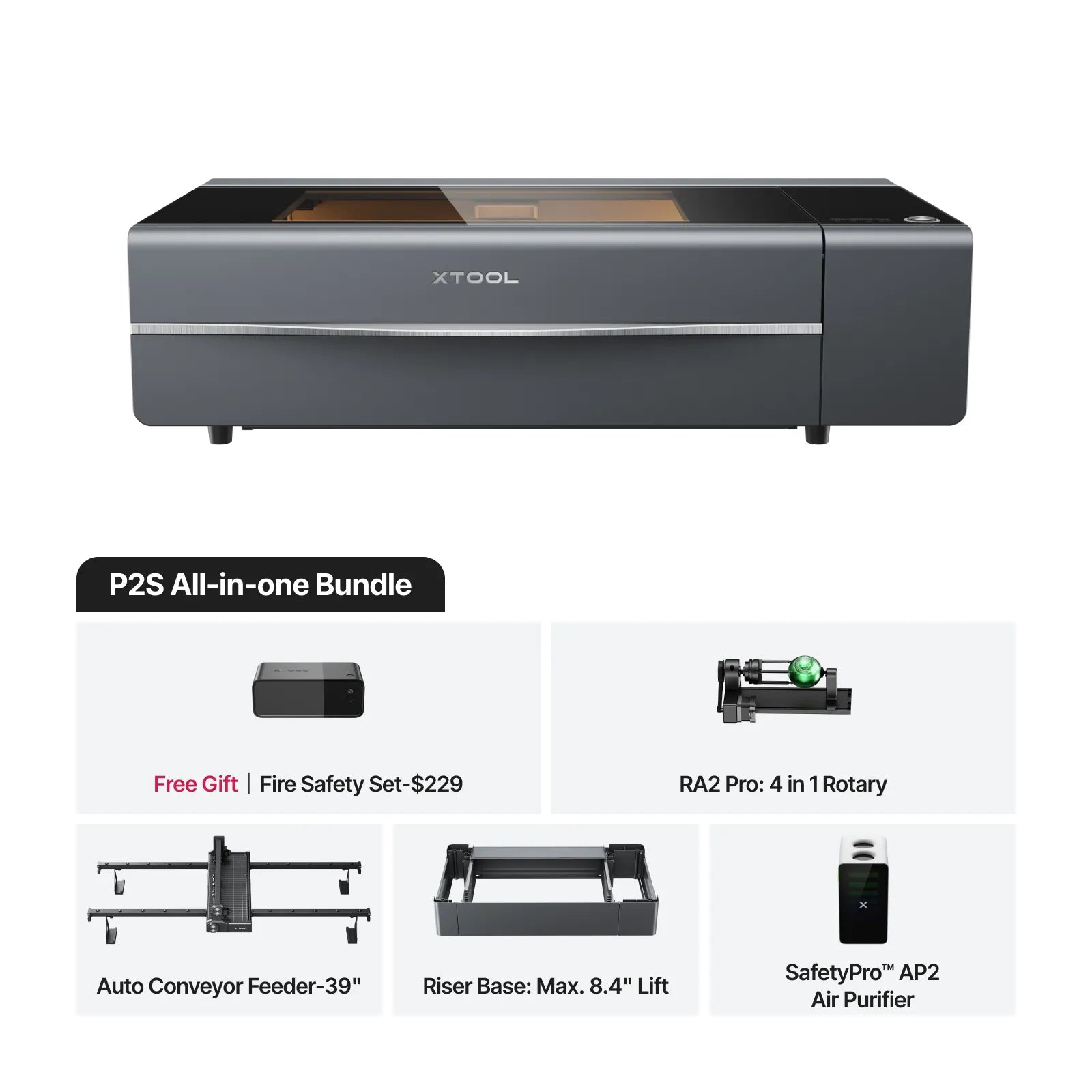xTool P2S/P2 55W Desktop CO2 Laser Cutter