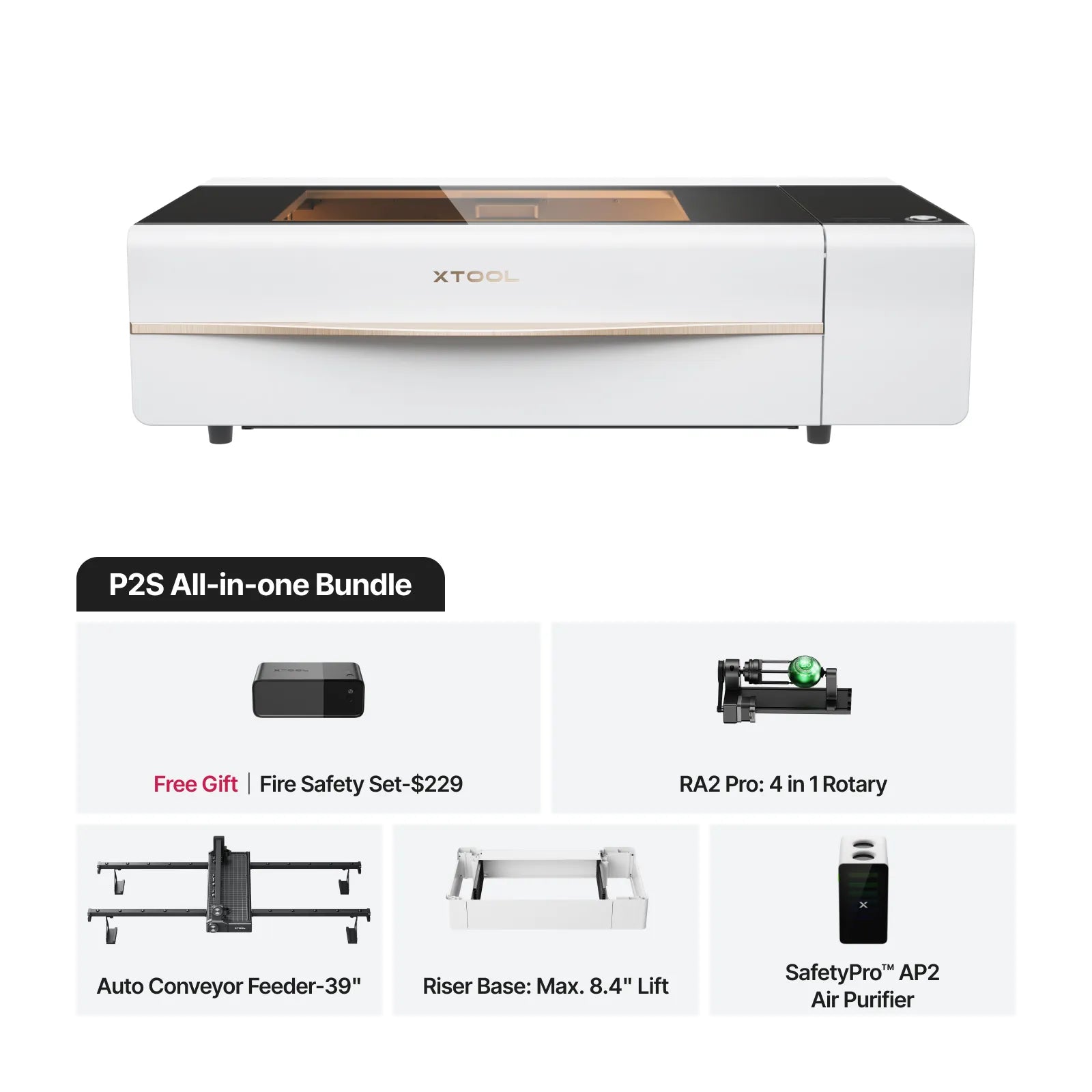 xTool P2S/P2 55W Desktop CO2 Laser Cutter