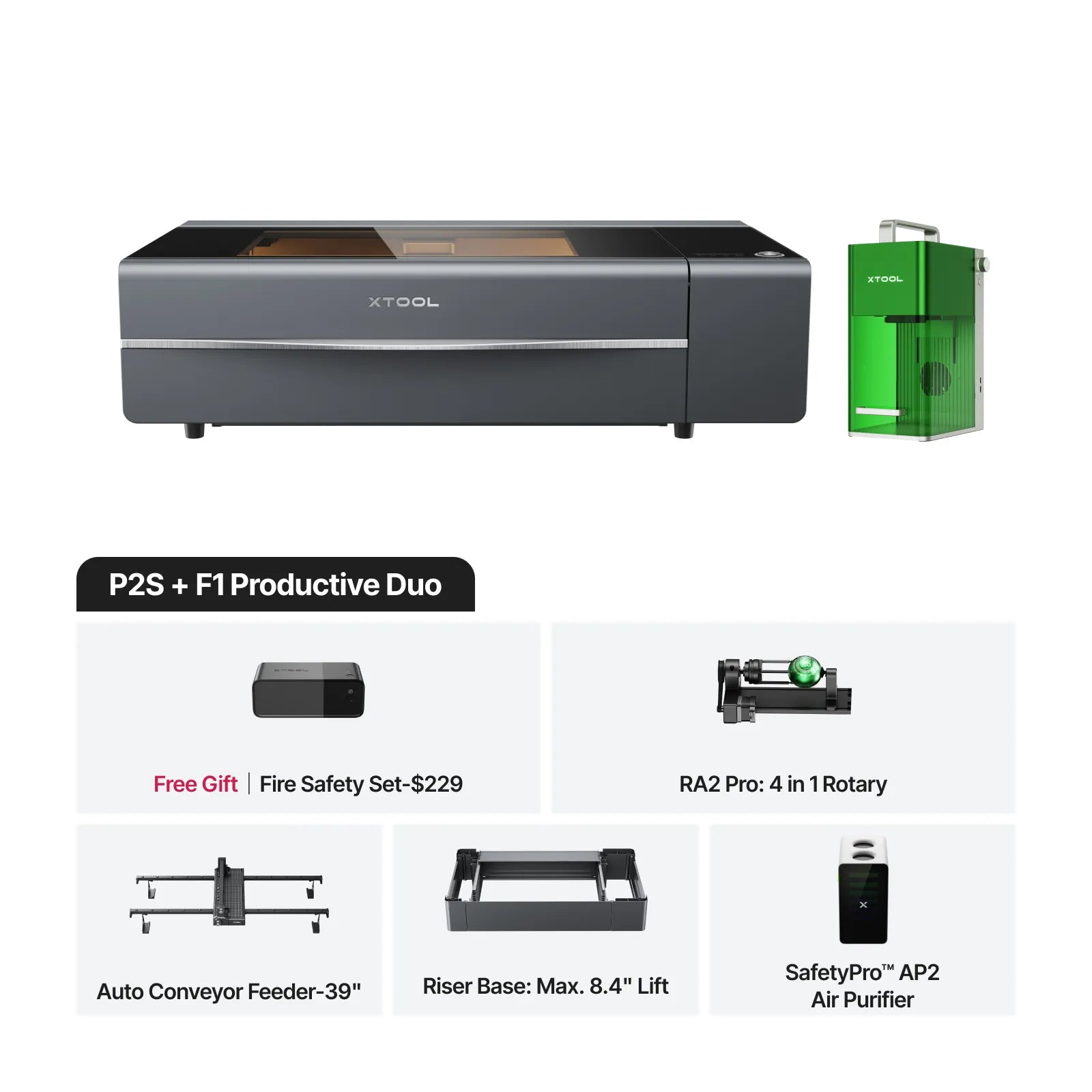 xTool P2S + F1/ F1 Ultra Ultimate Productive Business Duo