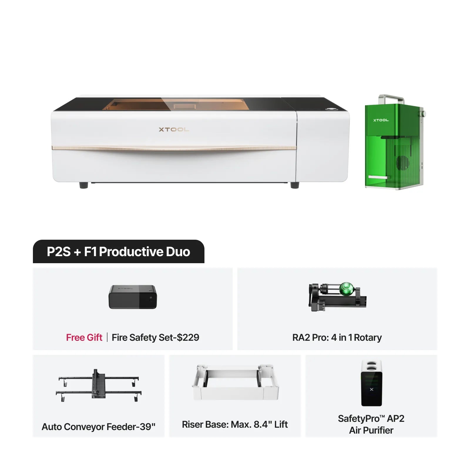 xTool P2S + F1/ F1 Ultra Ultimate Productive Business Duo