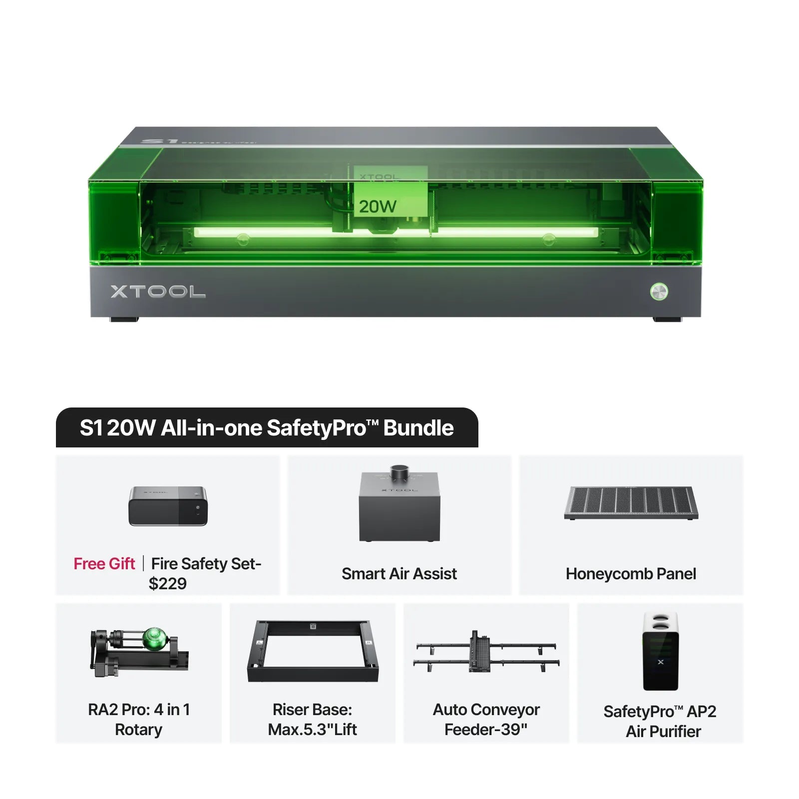 xTool S1 Enclosed Diode Laser Cutter