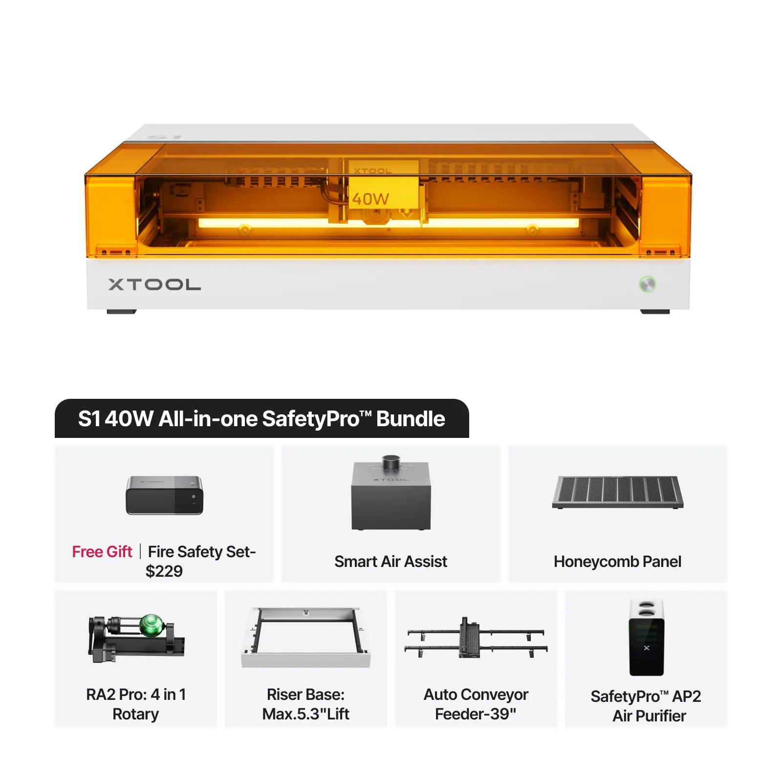 xTool S1 Enclosed Diode Laser Cutter