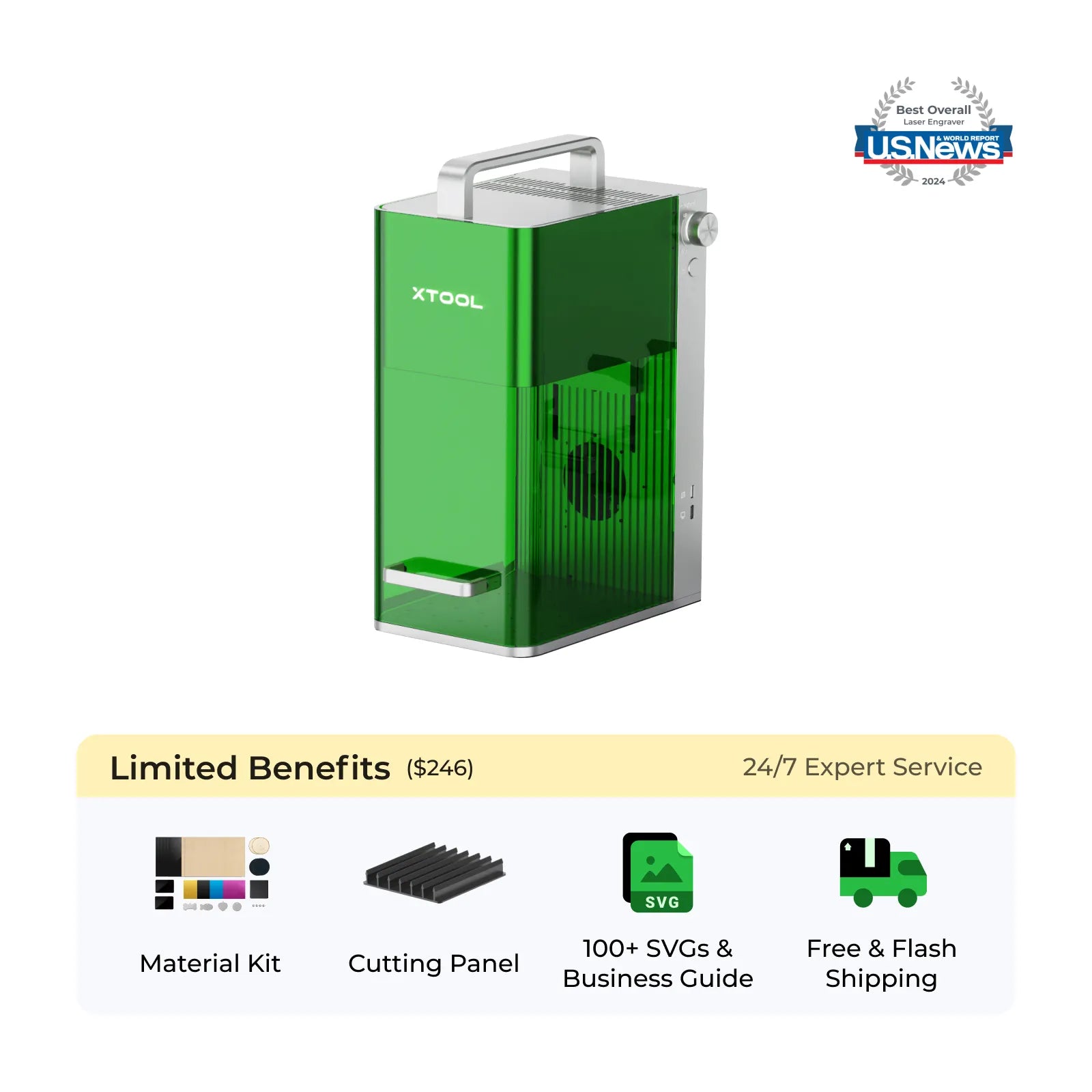 xTool F1: Fastest Portable Laser Engraver with  IR + Diode Laser