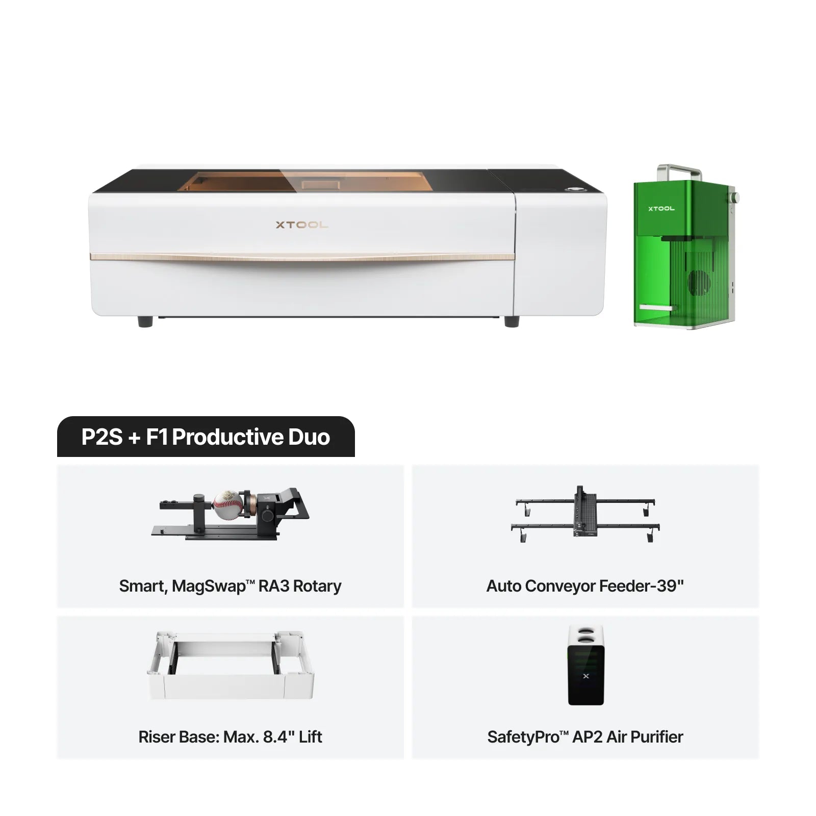 xTool P2S 55W Desktop CO2 Laser Cutter