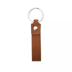 Xtool brown genuine leather slim keychain index medium