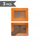 Wooden-colored Wooden Photo Fram (3pcs)