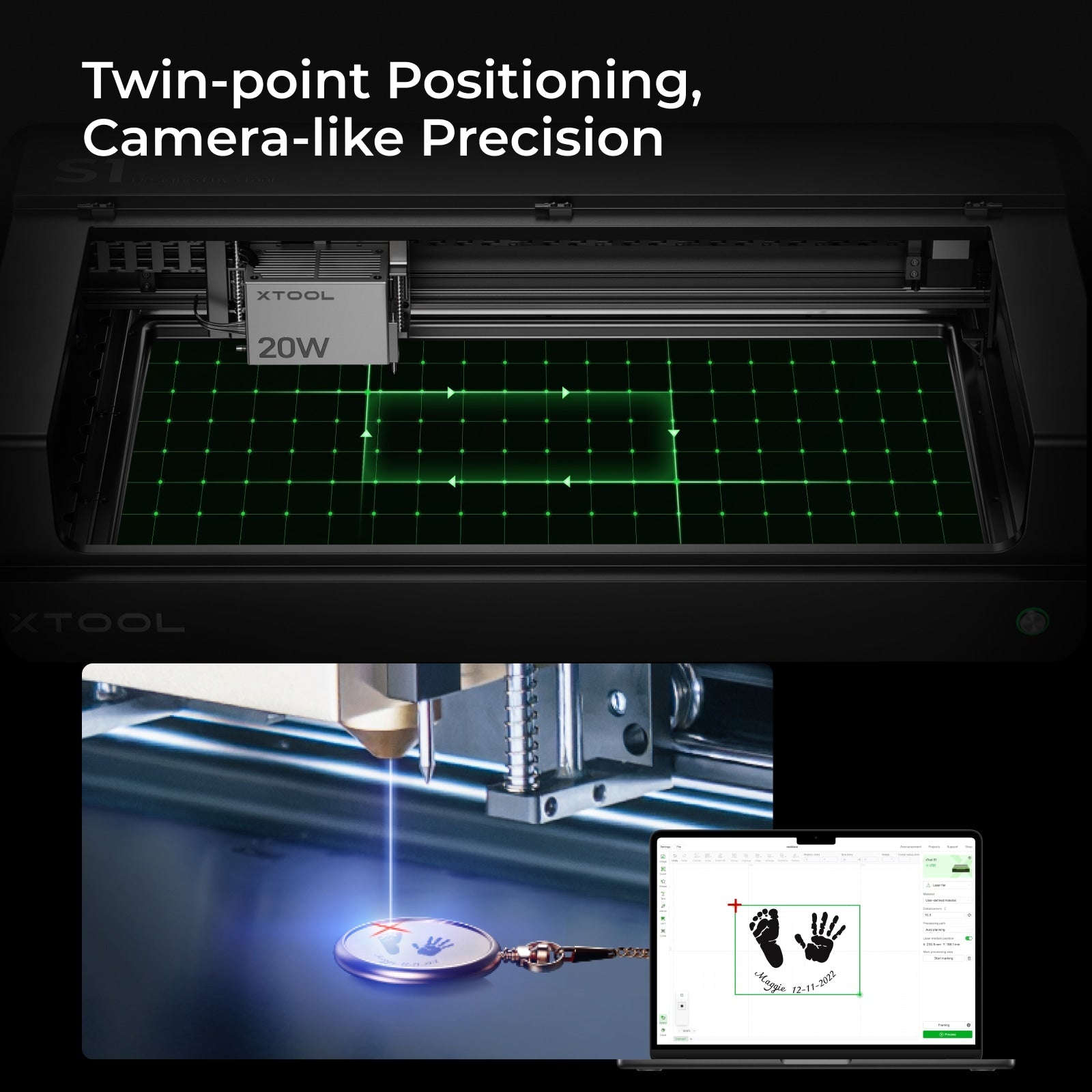 xTool S1 Enclosed Diode Laser Cutter (20W)