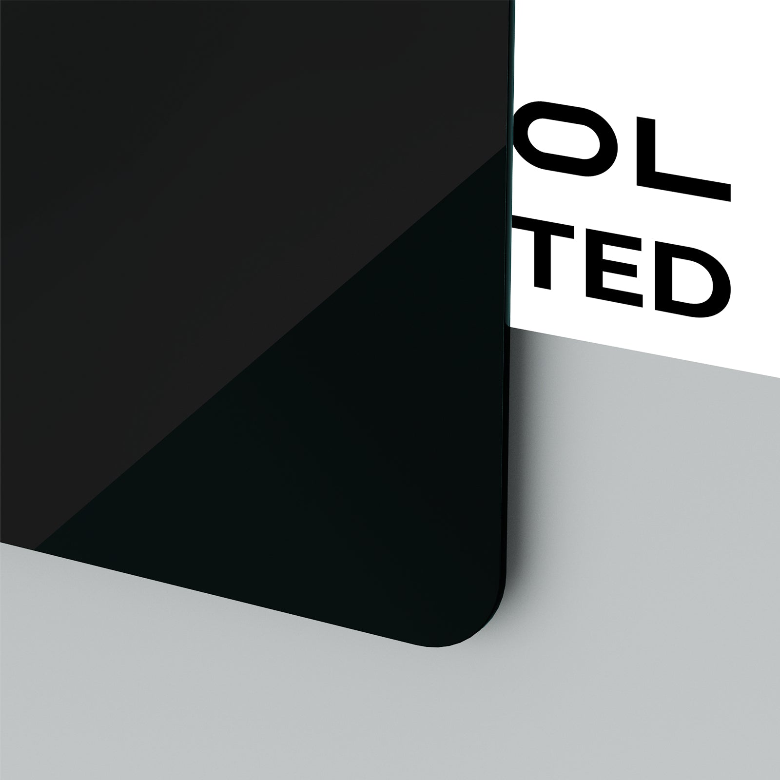 Feuille d'acrylique brillant Opaque noir 1/25'' en plexiglas (10 pièces)