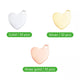 Heart-Shaped Pendant Electroplated Multicolor Pendant (30pcs)