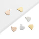 Heart-Shaped Pendant Electroplated Multicolor Pendant (30pcs)