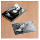 Glossy Black Metal Business Card (300Pcs)