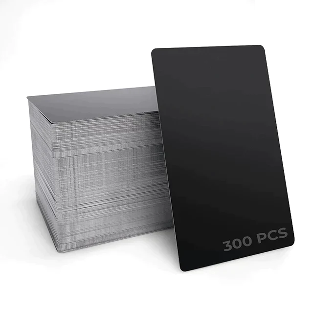 Matte Black Metal Business Card (300Pcs)