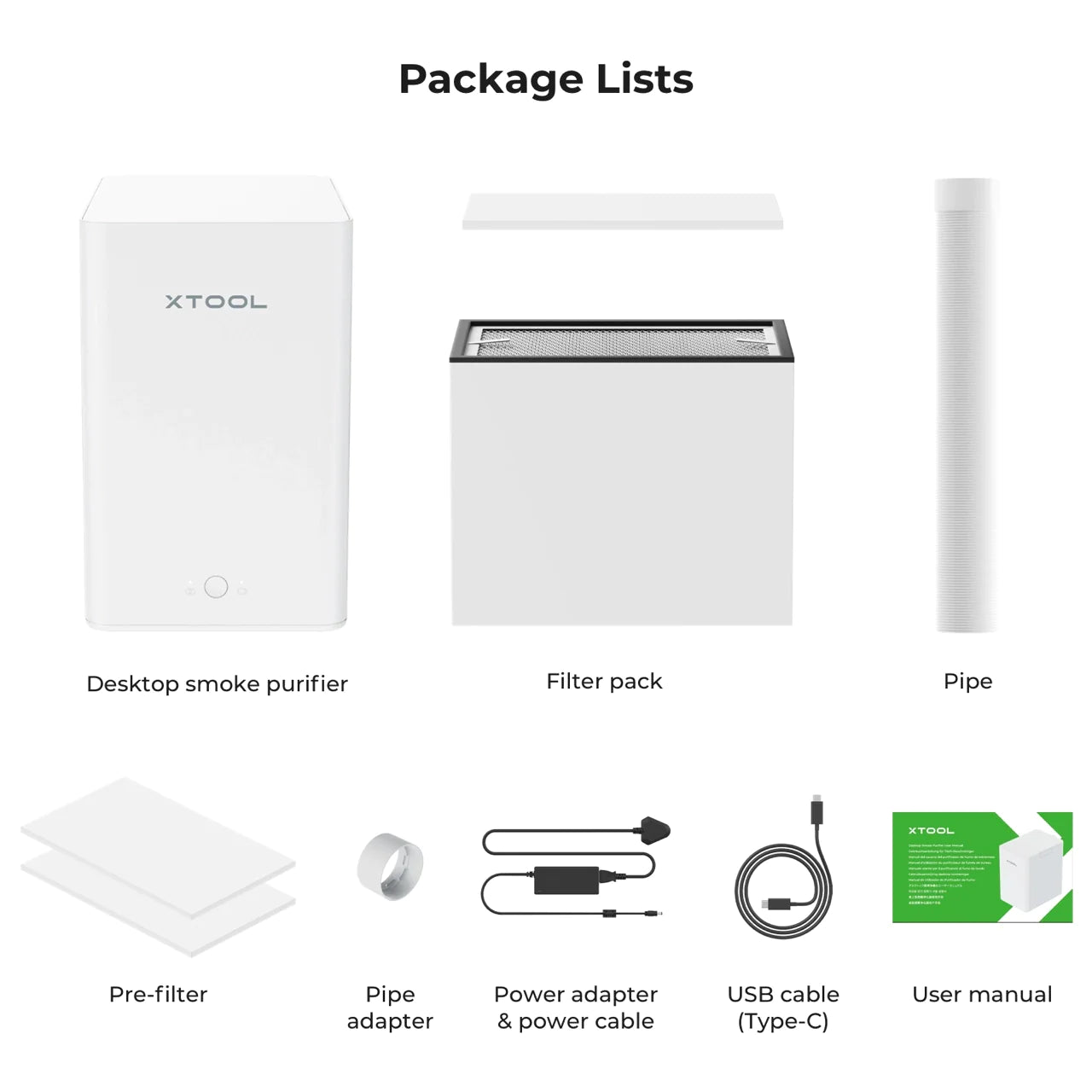 Desktop Air Purifier for xTool F1 & M1 Ultra